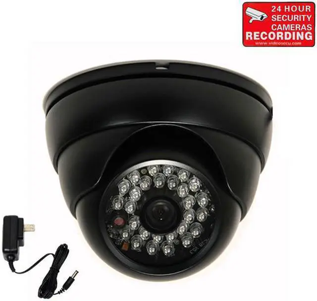 Main image of VideoSecu Outdoor Indoor Weatherproof Vandal Proof IR Day Night Vision Built-in 1/3'' Sony CCD Security Camera 480 TV Lines 3.6mm Wide Angle View with Power Supply for CCTV Surveillance DVR System byi