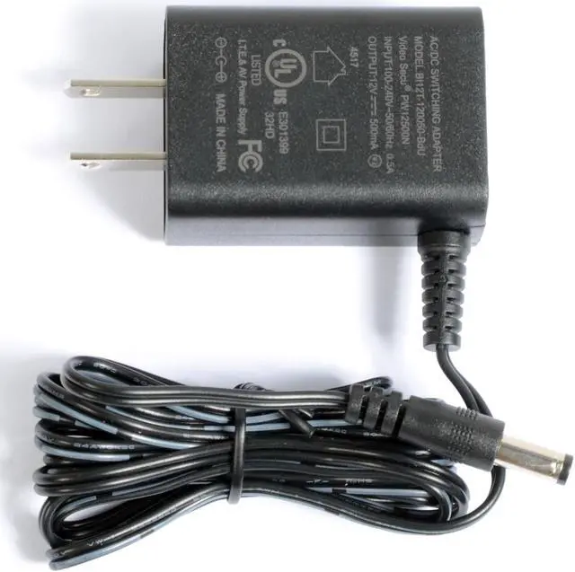 Alt view image 2 of 6 - VideoSecu CCTV Security Camera Power Supply 12V DC 500mA Regulated Switching Adapter Surveillance WVM