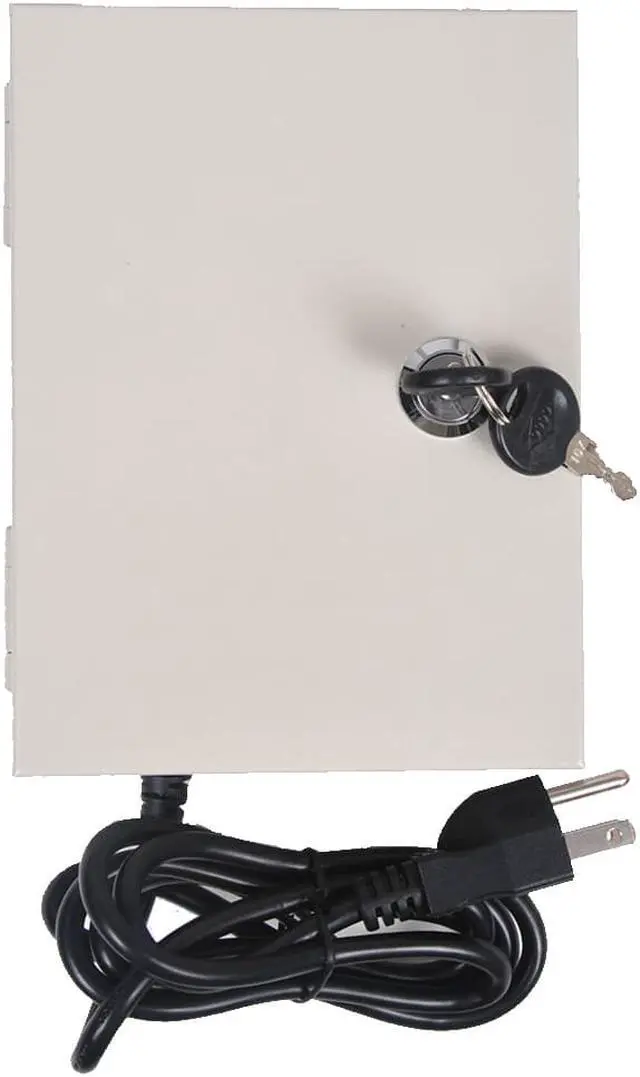Alt view image 4 of 5 - VideoSecu 9 CH CCTV Security Camera Distributed Power Supply Box CCTV 12V DC Key Lock Surveillance 1t9