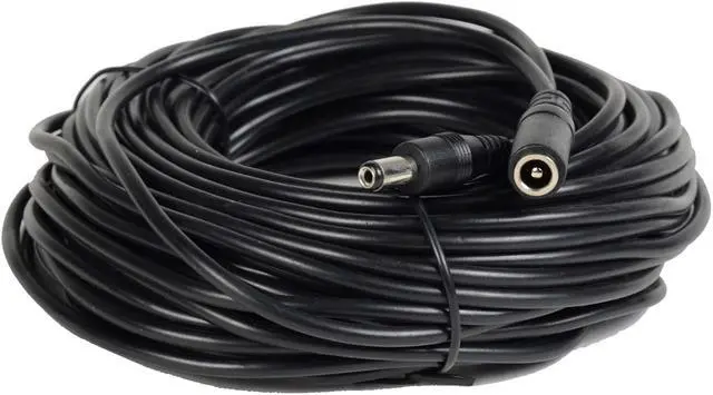 Alt view image 3 of 4 - VideoSecu 50ft 12V DC Power Adapter Pigtail Plug Extension Cable 2.1mm x 5.5mm CCTV for Surveillance Camera W3J