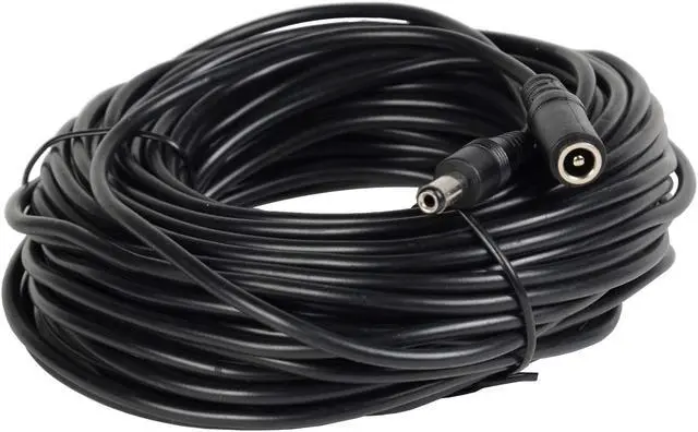 Alt view image 4 of 4 - VideoSecu 50ft 12V DC Power Adapter Pigtail Plug Extension Cable 2.1mm x 5.5mm CCTV for Surveillance Camera W3J