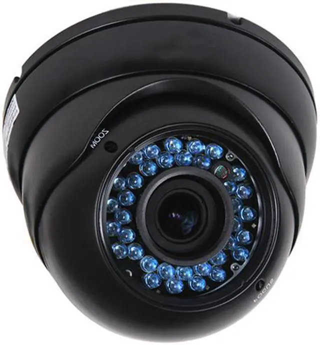 Alt view image 3 of 4 - VideoSecu Outdoor Indoor Weatherproof Security Camera 1/3 inch Pixim DPS WDR 690 TV Line 36 LEDs IR Night Vision Varifocal 4 - 9mm Lens with Free Power Supply for CCTV Home Surveillance DVR System CAH