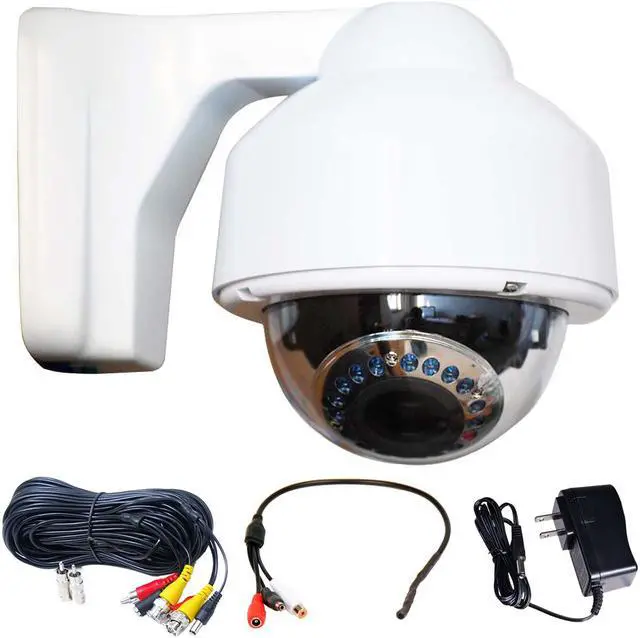 Main image of VideoSecu  CCTV Weatherproof Outdoor Indoor IR Day Night Vision Security Camera Varifocal 3.5-8mm Lens 700TVL Built-in 1/3" Sony Effio CCD with Power Supply, Cable and Audio Mini Microphone C2N