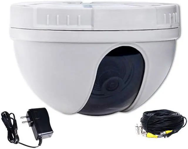 Main image of VideoSecu CCTV Home Dome Indoor Security Camera CCD 420TVL 3.6mm Wide Angle Lens with Power Supply and Extension Cable for DVR Surveillance System AE7