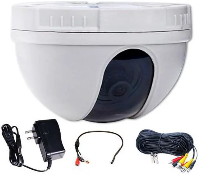Main image of VideoSecu CCD Security Camera Dome Indoor 420TVL 3.6mm Wide Angle View Lens with Power Supply, Cable and Audio Microphone for CCTV Home DVR Surveillance System BYD