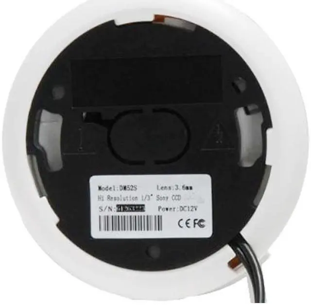 Alt view image 2 of 3 - VideoSecu Dome Built-in 1/3" Sony Effio CCD Security Camera 600 TVL High Resolution 3.6mm Wide Angle Lens with Power Supply and Extension Cable for CCTV DVR Home Surveillance System AN2