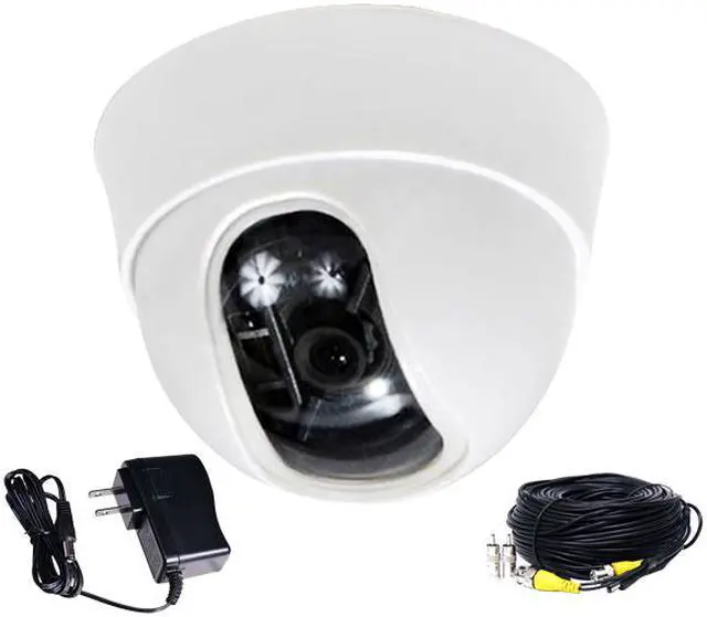 Main image of VideoSecu Dome Built-in 1/3" Sony Effio CCD Security Camera 600 TVL High Resolution 3.6mm Wide Angle Lens with Power Supply and Extension Cable for CCTV DVR Home Surveillance System AN2