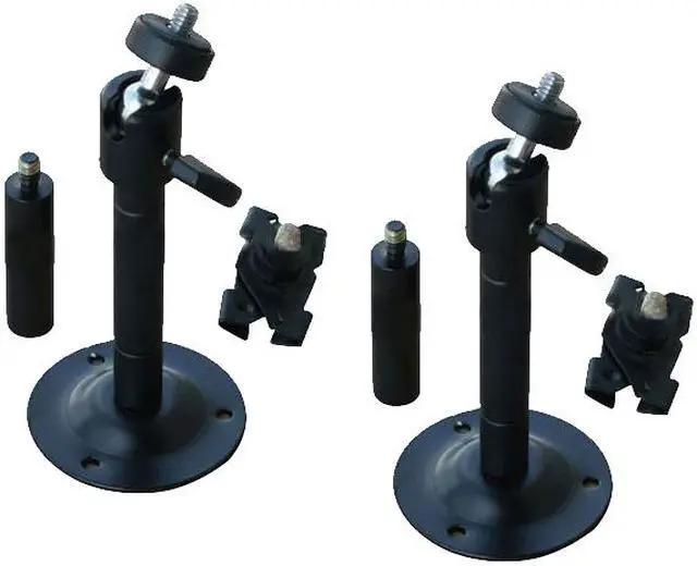 Main image of VideoSecu 2 Pack Universal 2" - 6" Tilt Adjustable Metal Wall Ceiling Black Video Camera Mount Bracket for CCD Surveillance CCTV Security Camera 1SG