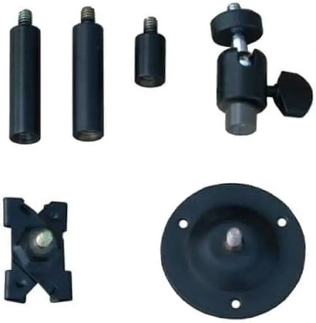 Alt view image 3 of 4 - VideoSecu 2 Pack Universal 2" - 6" Tilt Adjustable Metal Wall Ceiling Black Video Camera Mount Bracket for CCD Surveillance CCTV Security Camera 1SG