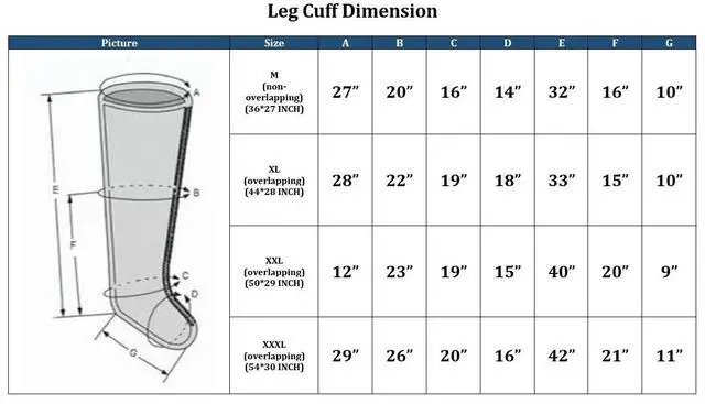 Alt view image 2 of 7 - Portable PowerPress Leg Massager with 8 Air Chambers XL Full Leg Pair