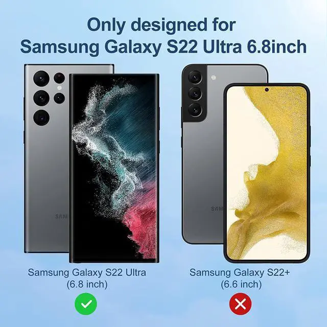 Alt view image 2 of 6 - 3 Pack for  Galaxy S22 Ultra Screen Protector [Not Glass] [Support Fingerprint Unlock] Bubble Free with Easy Installation Tool 3D Curved Max Coverage for S22 Ultra 6.8-inch