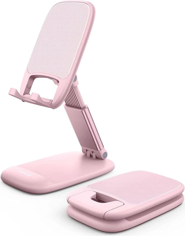 Main image of Pink Phone Holder Desk Accessories - Rose Gold Office Holder