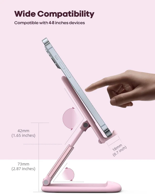 Alt view image 5 of 7 - Pink Phone Holder Desk Accessories - Rose Gold Office Holder