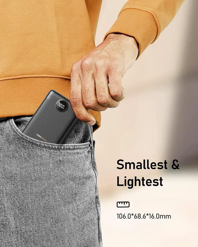 Alt view image 2 of 7 - Mini Power Bank 10000mAh 22.5W Fast Charging Small Portable Charger with PD 3.0 & QC 3.0 USB C Slim Lightweight iPhone Charger Dual Output Compatible with iPhone Samsung Travel Must Haves