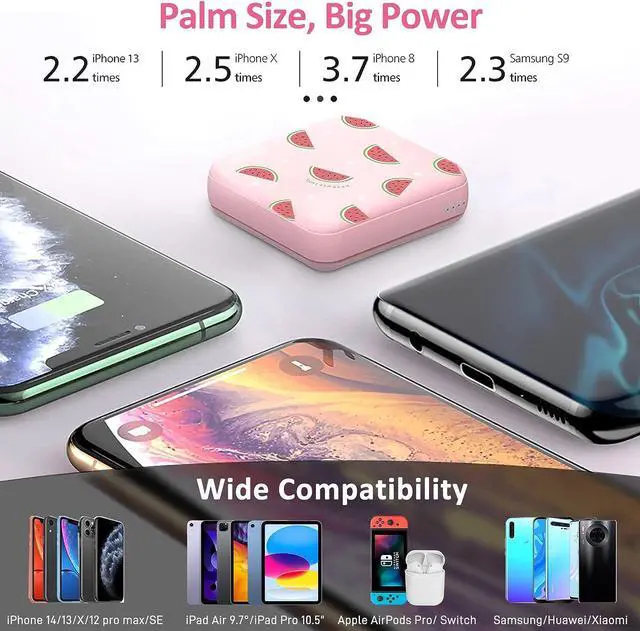 Alt view image 4 of 7 - Yoobao Portable Charger 20W 10000mAh Cute USB C in & Out Power Bank Fast Charging, PD 3.0+QC 4.0 High-Speed Charging Phone Battery Pack Compatible with iPhone 14 13 12Pro Max iPad Samsung Google LG