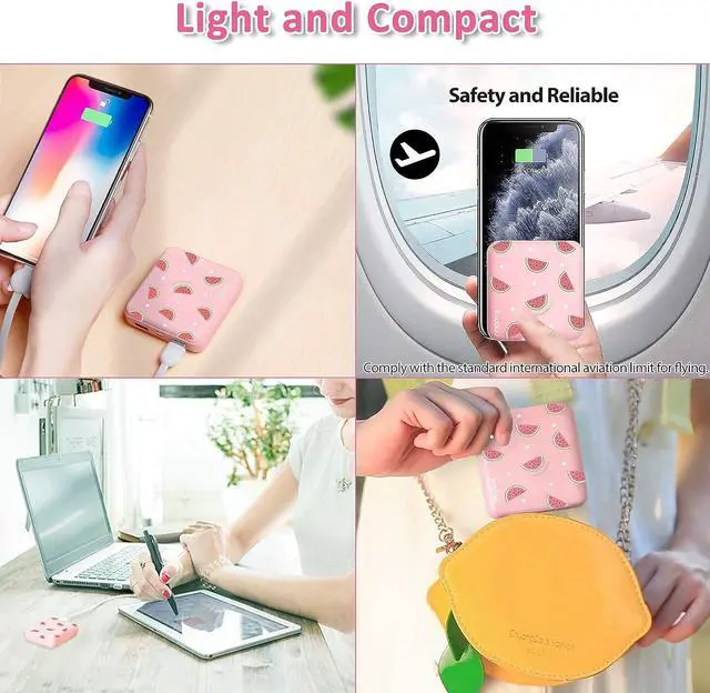 Alt view image 6 of 7 - Yoobao Portable Charger 20W 10000mAh Cute USB C in & Out Power Bank Fast Charging, PD 3.0+QC 4.0 High-Speed Charging Phone Battery Pack Compatible with iPhone 14 13 12Pro Max iPad Samsung Google LG
