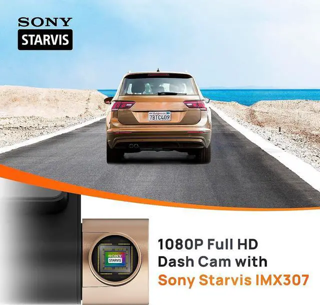 Alt view image 2 of 7 - 70mai Dash Cam Lite, 1080P Full HD, Smart Dash Camera for Cars, Sony IMX307, Built-in G-Sensor, 130° Wide Angle FOV, WDR, Night Vision, Loop Recording
