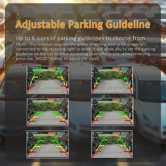 Alt view image 3 of 7 - VT1 1080P Wired Car Backup Camera Kit, Easy to Install for Continuous or Reversing Viewing, 4.3" in-Mirror Clip-on Monitor with HD Backup Camera for Cars, Pickups, SUVs, Vans, Sedans, Trucks