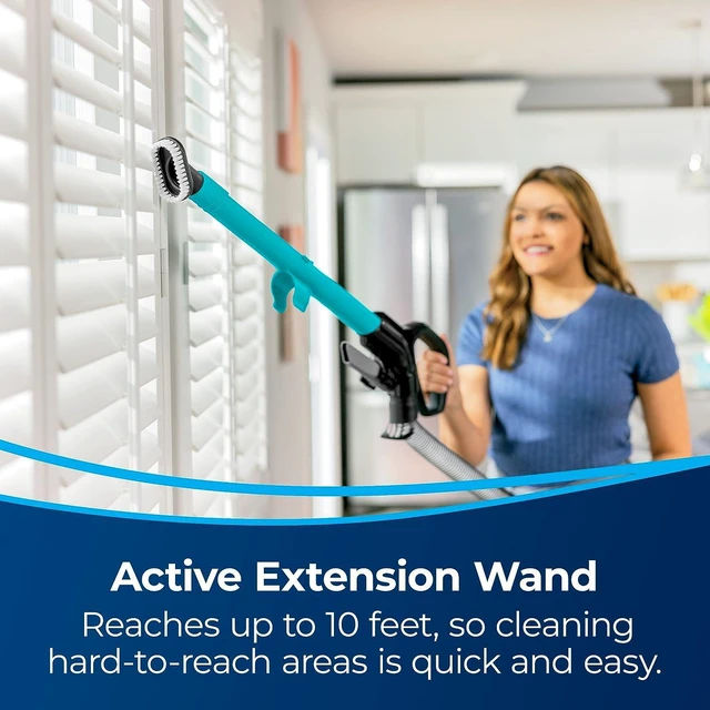 Alt view image 3 of 7 - Bissell CleanView Rewind Pet Bagless Vacuum with Automatic Cord Rewind, Active Extension Wand for Hard-to-Reach Areas, Powerful Suction & Multi-Surface Cleaning, 3534