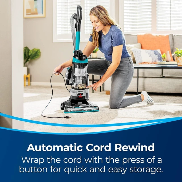 Alt view image 4 of 7 - Bissell CleanView Rewind Pet Bagless Vacuum with Automatic Cord Rewind, Active Extension Wand for Hard-to-Reach Areas, Powerful Suction & Multi-Surface Cleaning, 3534
