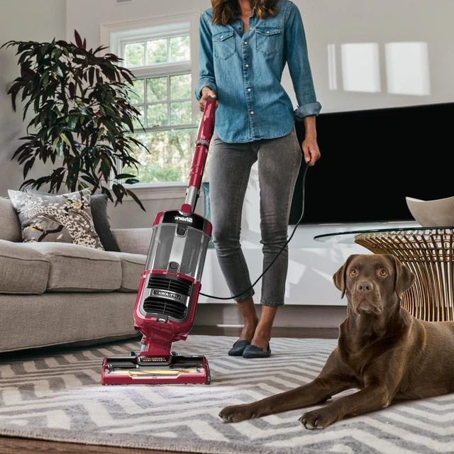 Alt view image 5 of 7 - Shark ZU561 Navigator Lift-Away Speed Self Cleaning Brushroll Lightweight Upright Vacuum with HEPA Filter, Red Peony