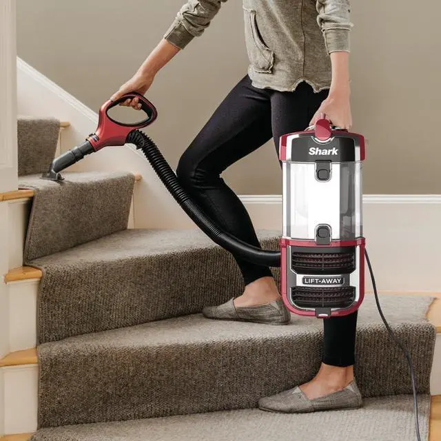 Alt view image 6 of 7 - Shark ZU561 Navigator Lift-Away Speed Self Cleaning Brushroll Lightweight Upright Vacuum with HEPA Filter, Red Peony