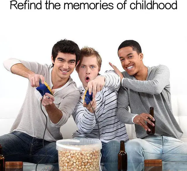 Alt view image 6 of 7 - 2 Pack N64 Controller, miadore Retro N64 Gaming Gamepad Joystick Double Colored Joypad for N64 System Home Video Game Console