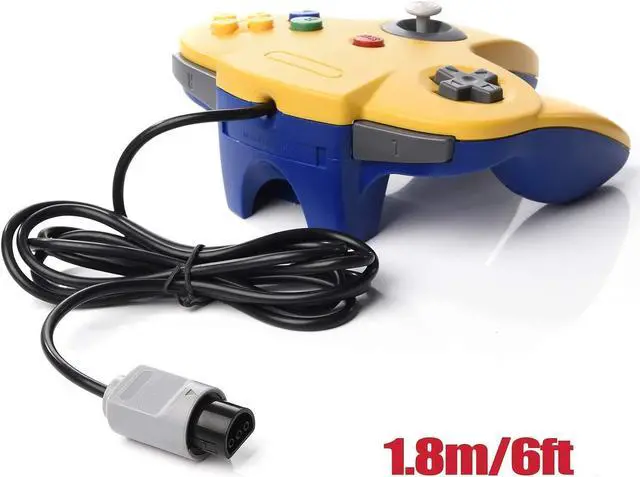Alt view image 5 of 7 - 2 Pack N64 Controller, miadore Retro N64 Gaming Gamepad Joystick Double Colored Joypad for N64 System Home Video Game Console