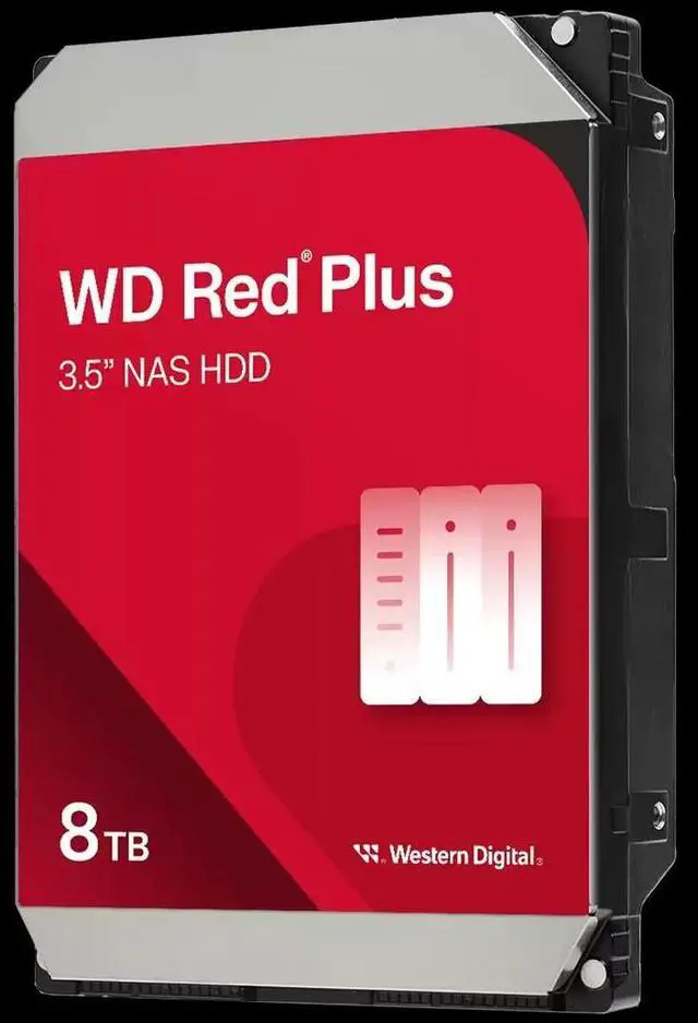 Main image of WD Red Plus 8TB 5640 RPM 256MB Cache SATA 6.0Gb/s 3.5" Hard Drives --WD60EFPX