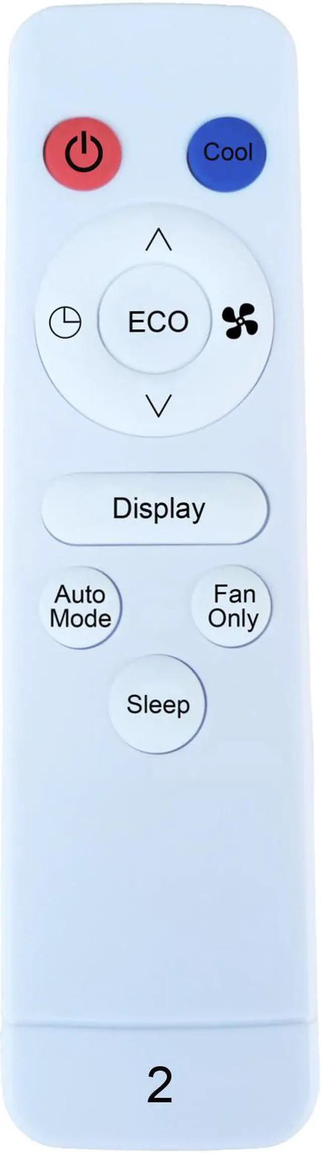 Alt view image 2 of 7 - Replacement Remote Control for Emerson Quiet Kool EQK AC Air Conditioner Remote Control EARC8RE1 EARC10RE1 EARC12RE1 EARC15RE1 EARC8RSE1 EARC10RSE1 EARC12RSE1 EARC15RSE1