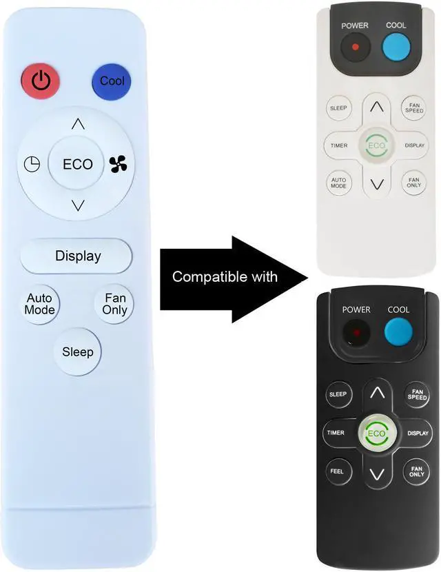 Alt view image 3 of 7 - Replacement Remote Control for Emerson Quiet Kool EQK AC Air Conditioner Remote Control EARC8RE1 EARC10RE1 EARC12RE1 EARC15RE1 EARC8RSE1 EARC10RSE1 EARC12RSE1 EARC15RSE1