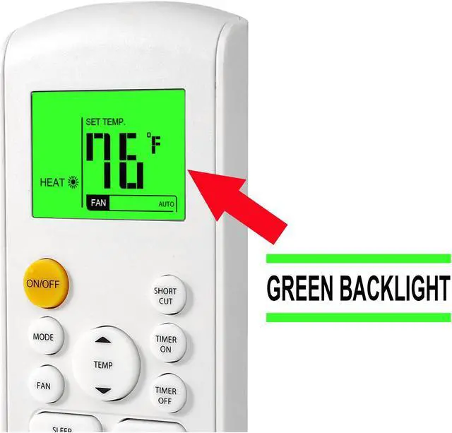 Alt view image 3 of 7 - Replacement Remote Control for Air Conditioner RG57A6/BGEFU1