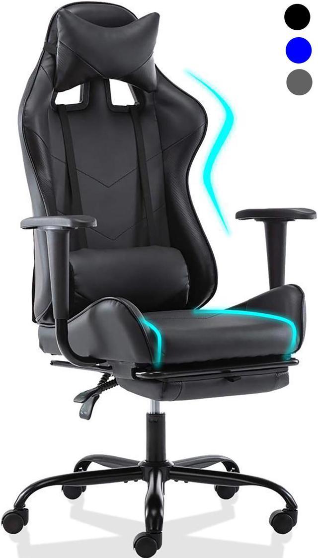 PU Leather Racing Gaming Chair with Lumbar Support and Flip Up Arms –  SmugDesk