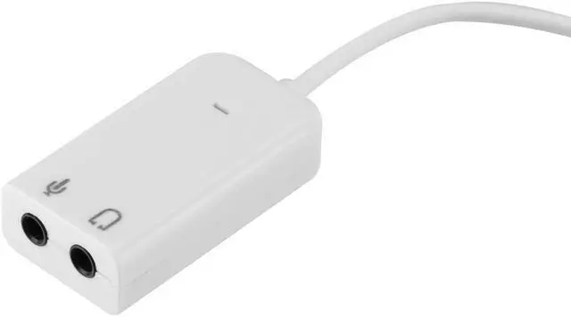 Alt view image 3 of 7 - USB Sound Card, External Stereo Sound Adapter Splitter Converter for Windows and Mac, Plug & Play, No Drivers Needed