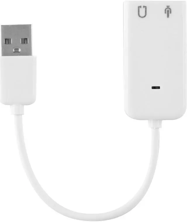 Alt view image 2 of 7 - USB Sound Card, External Stereo Sound Adapter Splitter Converter for Windows and Mac, Plug & Play, No Drivers Needed