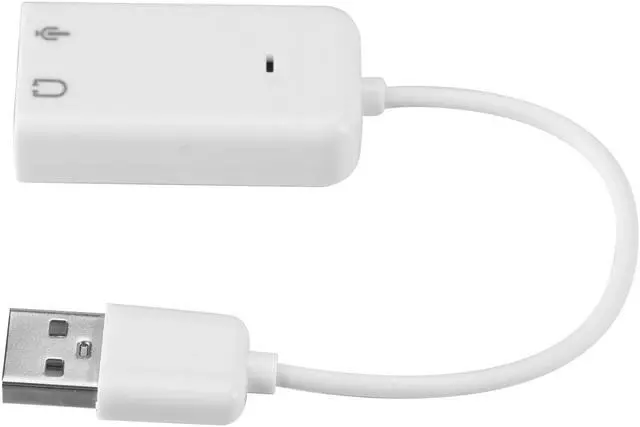 Alt view image 6 of 7 - USB Sound Card, External Stereo Sound Adapter Splitter Converter for Windows and Mac, Plug & Play, No Drivers Needed
