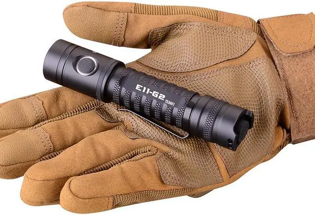 Alt view image 3 of 6 - Powertac E11-G2--1300 Lumen Dual-Switch Type-C Rechargeable LED EDC/Tactical Flashlight Powered by 18650x1(included)