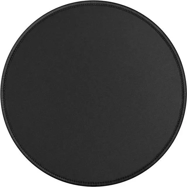 Main image of Round Mouse Pad with Stitched Edge Premium-Textured Non-Slip Rubber Base Mouse Mat Mousepad for Office & Home Black (8.7 x 8.7 x 0.12Inch)