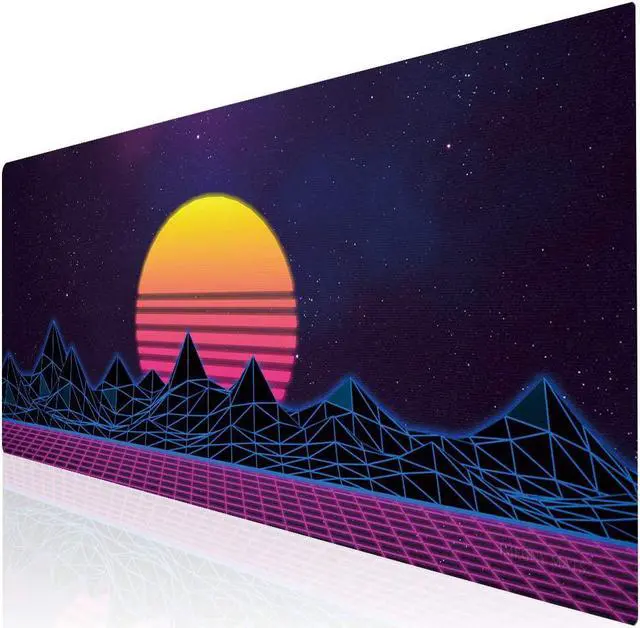 Main image of Large Gaming Mouse Pad, Extended XXL Desk Pad & Non-Slip Rubber Mat for Mice and Keyboard with Stitched Edges 90x40 zisesun011