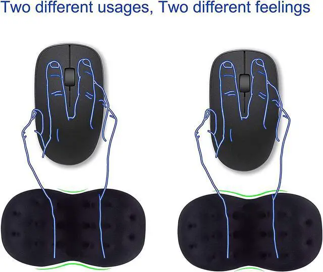 Alt view image 4 of 7 - BRILA Deluxe Ergonomic Mouse Wrist Rest Guard - Soft Memory Foam Wrist Elbow Support Cushion Pad for Computer Laptop Office Work PC Gaming Mouse