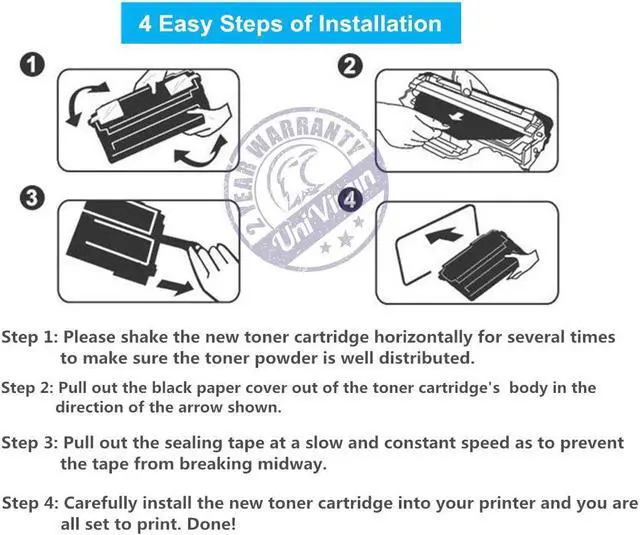 Alt view image 5 of 7 - Compatible E310 Toner Cartridge Replacement for Use in Dell E514dw Dell E515dw Dell E515dn for Brother E310 E514 E515 E310dw(Black,2-Pack)