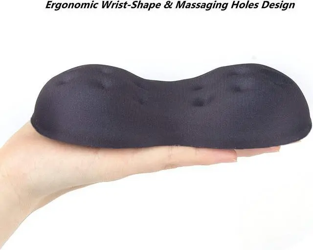 Alt view image 2 of 7 - BRILA Deluxe Ergonomic Mouse Wrist Rest Guard - Soft Memory Foam Wrist Elbow Support Cushion Pad for Computer Laptop Office Work PC Gaming Mouse