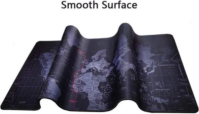 Alt view image 3 of 8 - Gaming Mouse Pad Large Extended Mouse Mat with Stitched Edge Desk Mat Keyboard Pad for Laptop Computer Desktop PC Gamer Office and Home Non-Slip Rubber Mousepad Map (70-30CM)