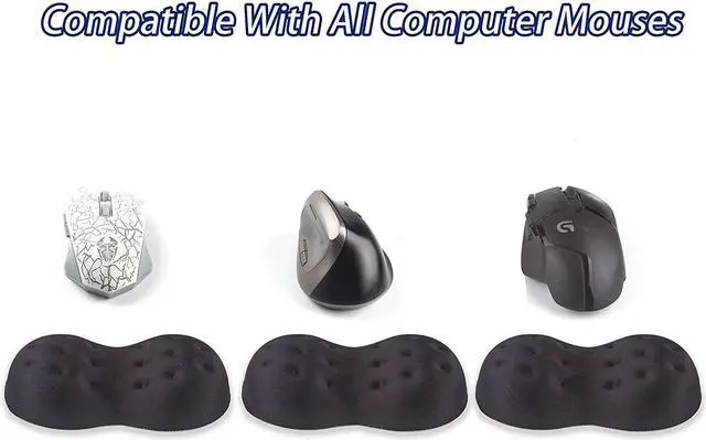 Alt view image 7 of 7 - BRILA Deluxe Ergonomic Mouse Wrist Rest Guard - Soft Memory Foam Wrist Elbow Support Cushion Pad for Computer Laptop Office Work PC Gaming Mouse