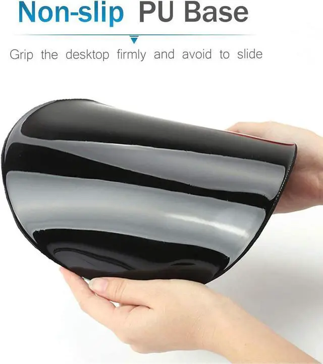 Alt view image 5 of 6 - 2 Pack Gaming Mouse Pad and Coaster,Ergonomic Mouse Pad with Wrist Support Gel,Non-Slip PU Base,Easy Typing Pain Relief Effect,Suitable for Office and Home (Starry Owl)