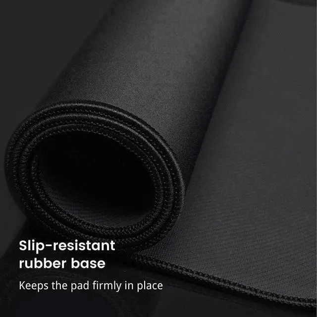 Alt view image 5 of 7 - Large Mouse Pad Gaming Mouse Pad Long Mouse Pads Waterproof Extra Large Big Mouse Pad with Stitched Edge XXL Non-Slip Black Computer Mousepad Desk Mat for Gamer Office & Home Black