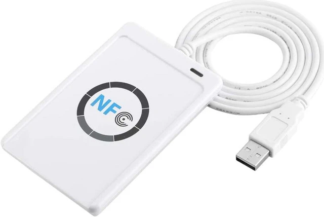 Alt view image 3 of 6 - Nfc Card Reader, Contactless Card Reader Writer, NFC Reader Writer with 5 IC Card ACR 122u ISO14443A / B FeliCa