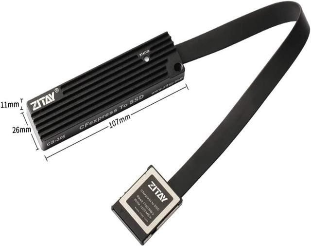 ZITAY CFexpress to SSD Adapter+Card Reader,CFexpress B Dummy Card