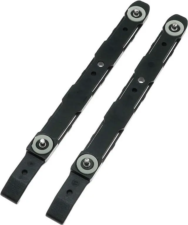 Alt view image 5 of 6 - 8 Pack Chassis Hard Drive Mounting Plastic Rails Chassis Hard Drive Rails Black