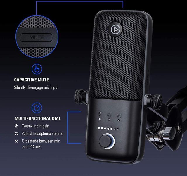 Alt view image 10 of 20 - Elgato Wave:3 - USB Condenser Microphone and Digital Mixer for Streaming, Recording, Podcasting - Clipguard, Capacitive Mute, Plug & Play for PC / Mac